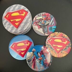 Superman Coasters~~~set of 4~~